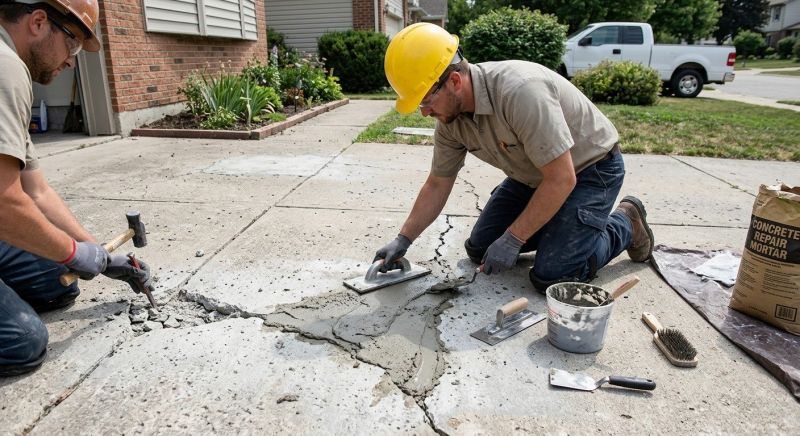 Concrete Slab Repair in West Des Moines, IA